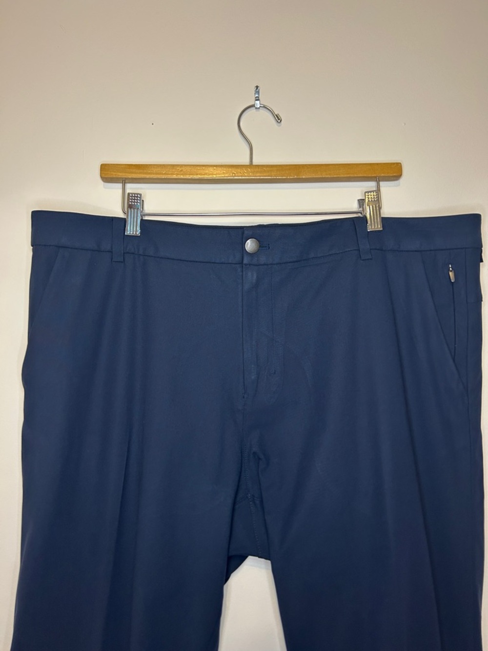 Lululemon ABC Classic-Fit Trouser Men’s 40 Navy Warpstreme Stretch Dress Pants - Picture 6 of 8